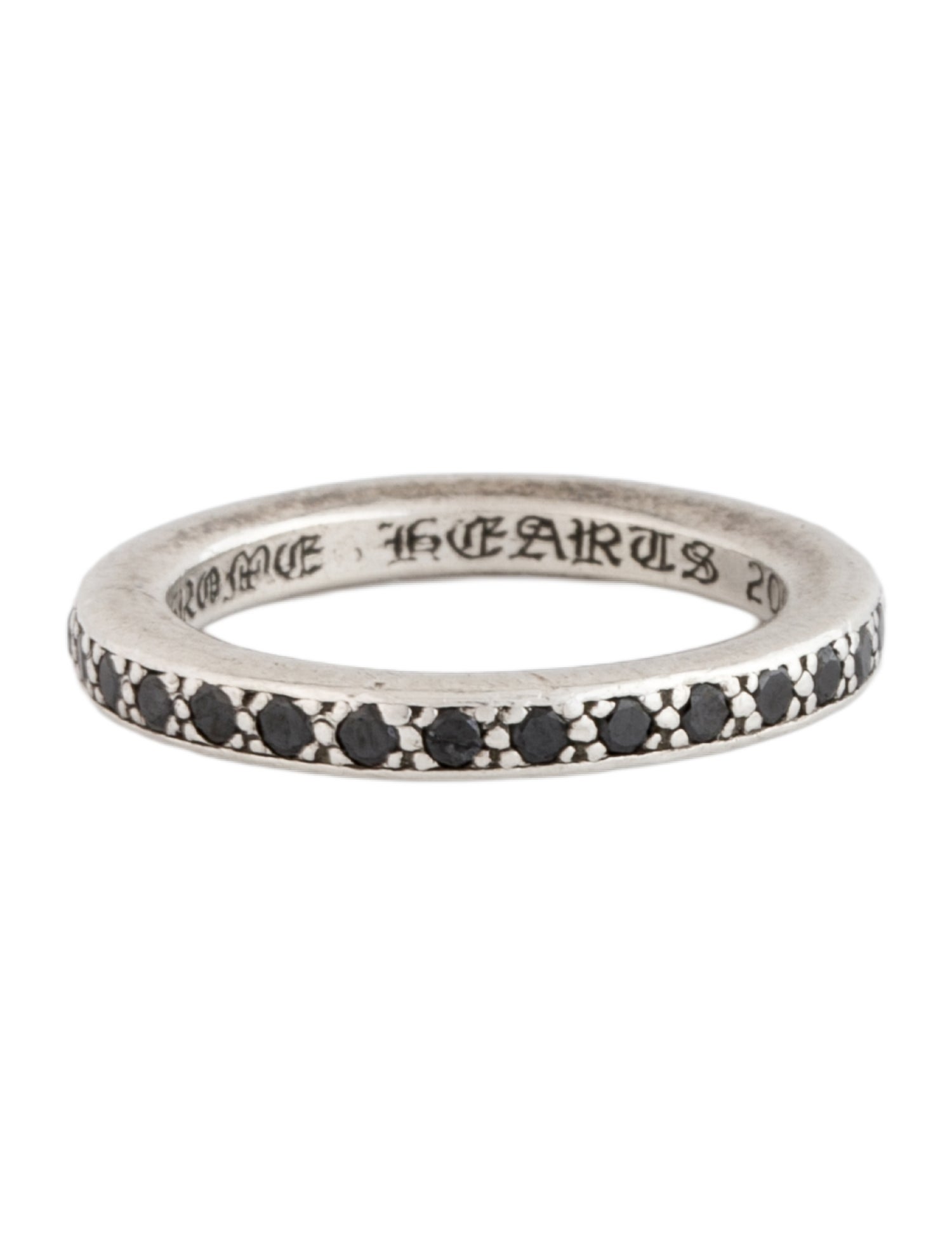 Chrome Hearts Black Diamond Expletive True Love Ring