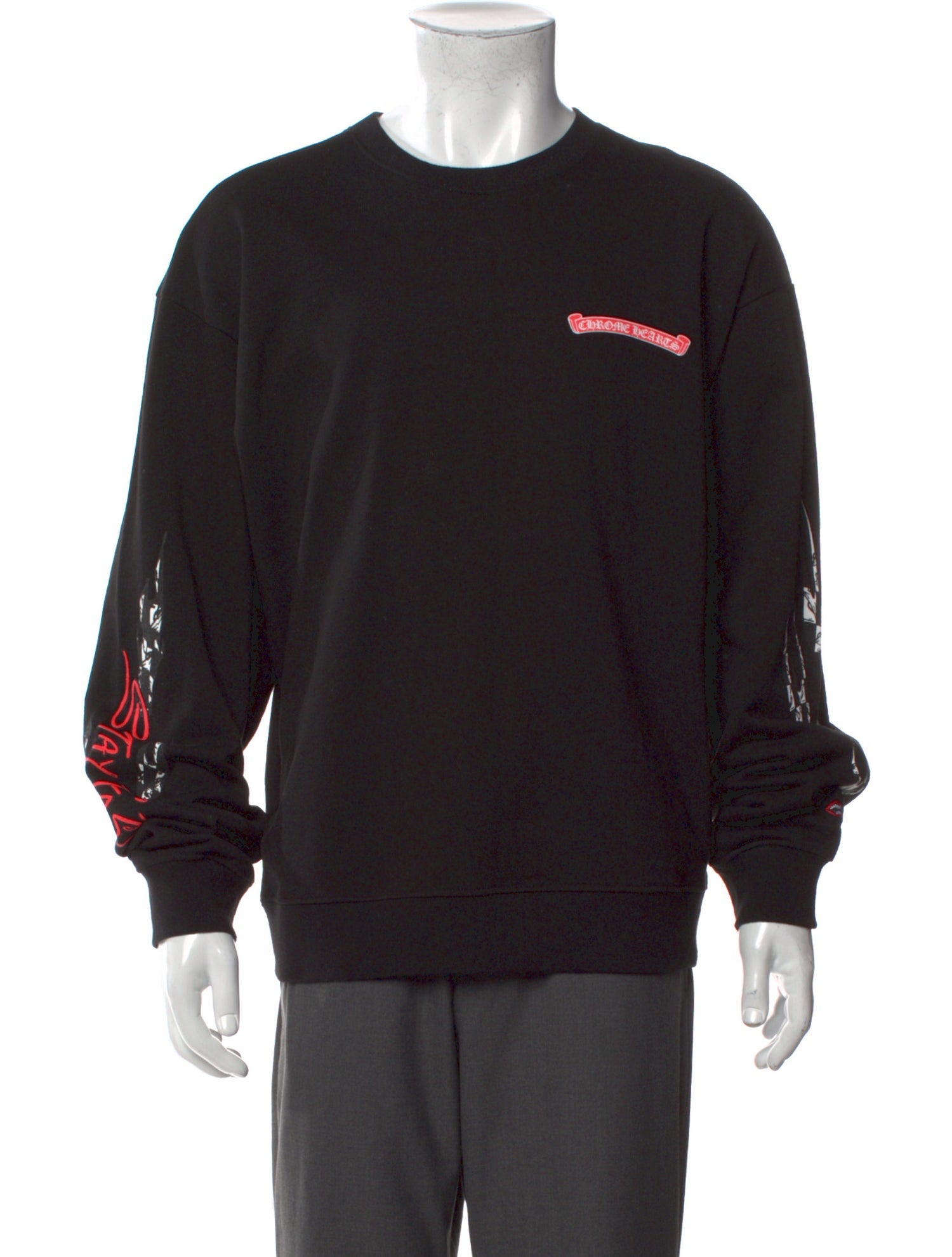 Chrome Hearts x Matty Boy Stay Fast Race Team Graphic Print Pullover