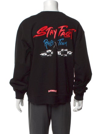 Chrome Hearts x Matty Boy Stay Fast Race Team Graphic Print Pullover