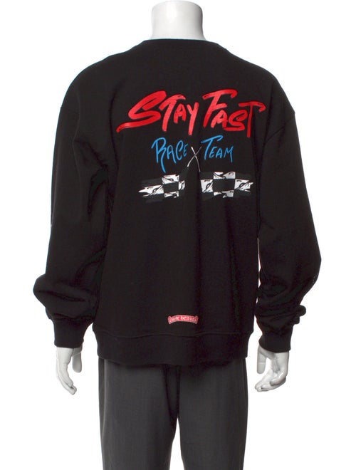 Chrome Hearts x Matty Boy Stay Fast Race Team Graphic Print Pullover