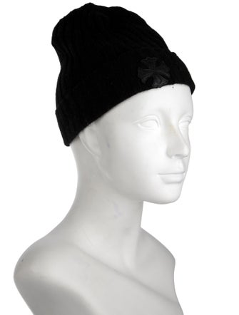 Chrome Hearts Leather Maltese Cross Patch Beanie