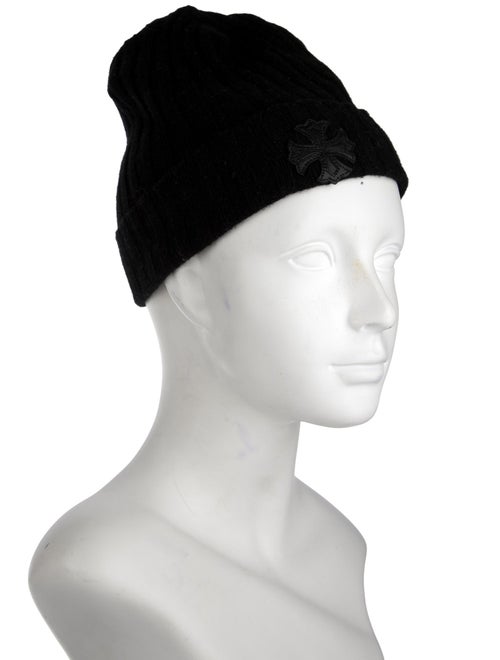 Chrome Hearts Leather Maltese Cross Patch Beanie