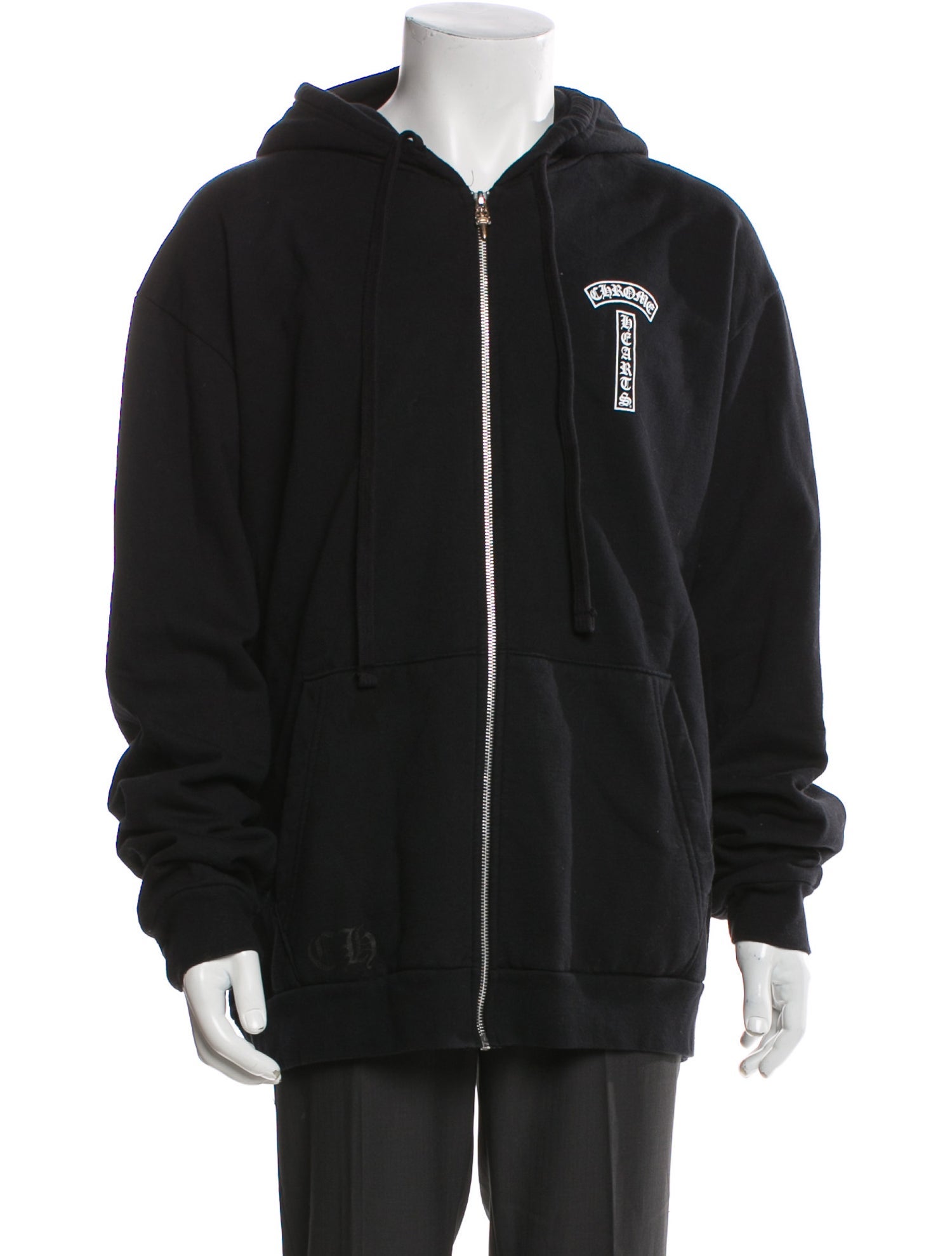 Chrome Hearts T Logo Graphic Print Hoodie