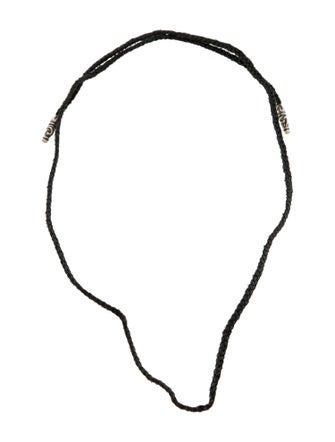 Chrome Hearts Braided Leather Cord Lariat