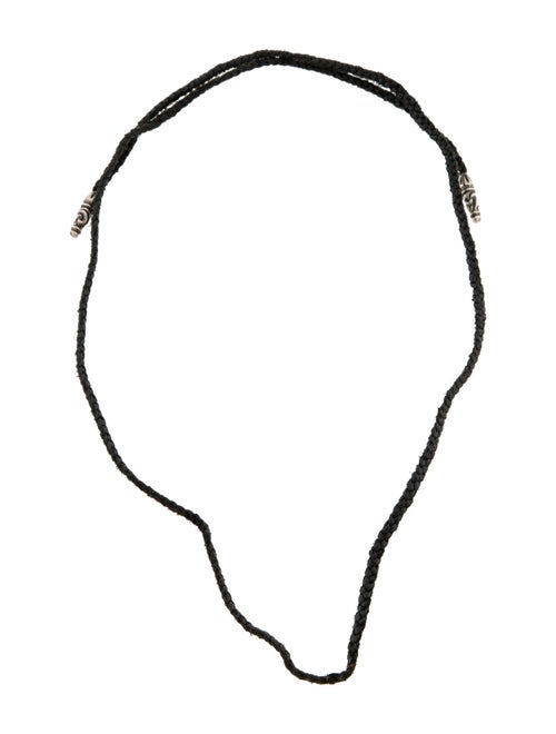 Chrome Hearts Braided Leather Cord Lariat