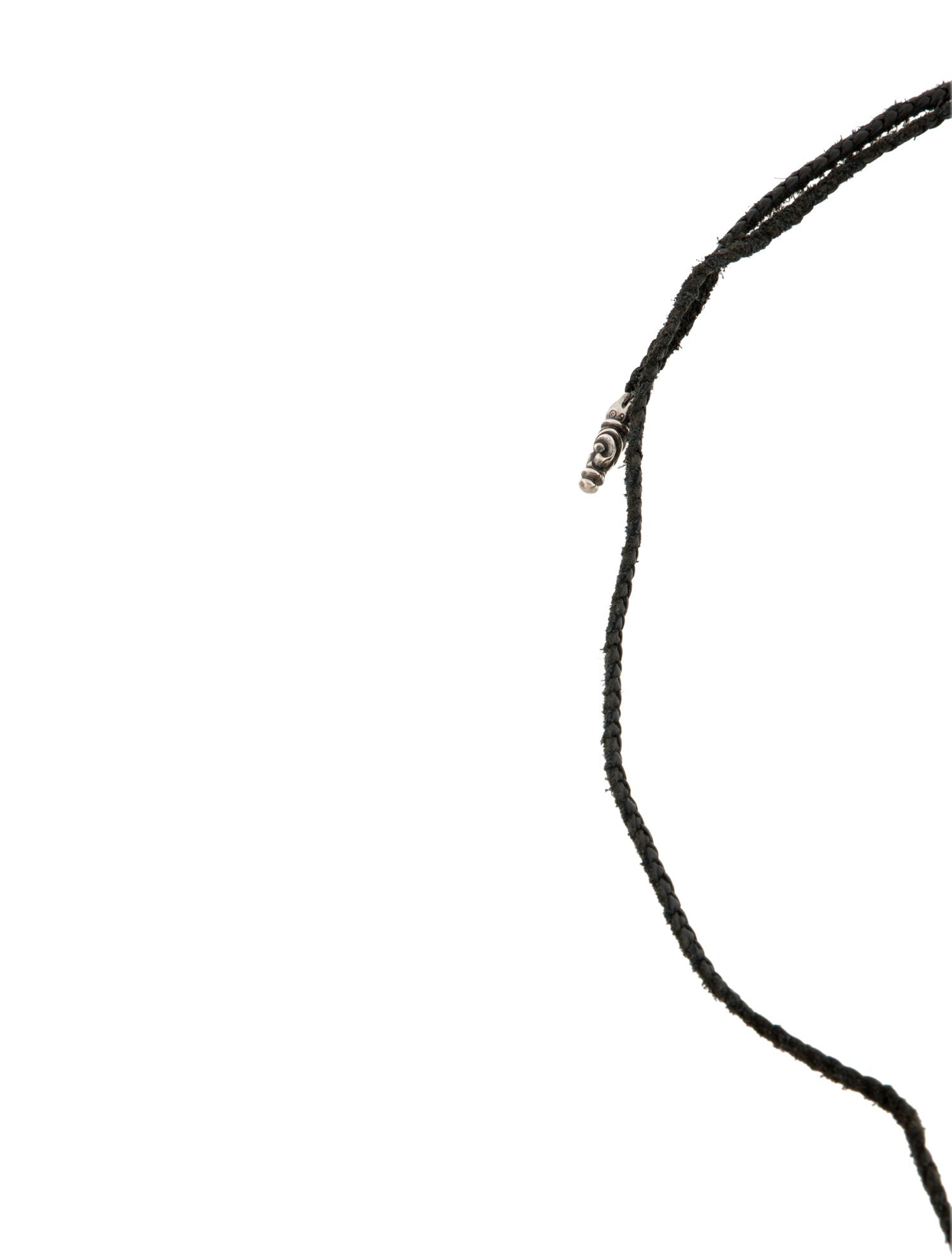 Chrome Hearts Braided Leather Cord Lariat
