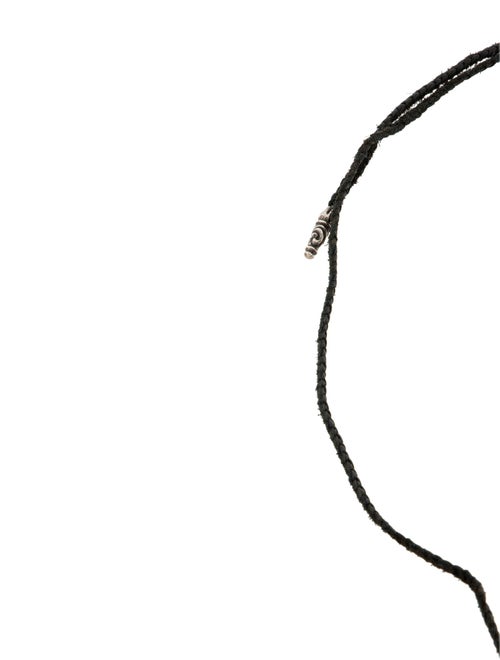 Chrome Hearts Braided Leather Cord Lariat