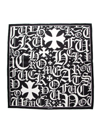 Chrome Hearts Logo Silk Scarf