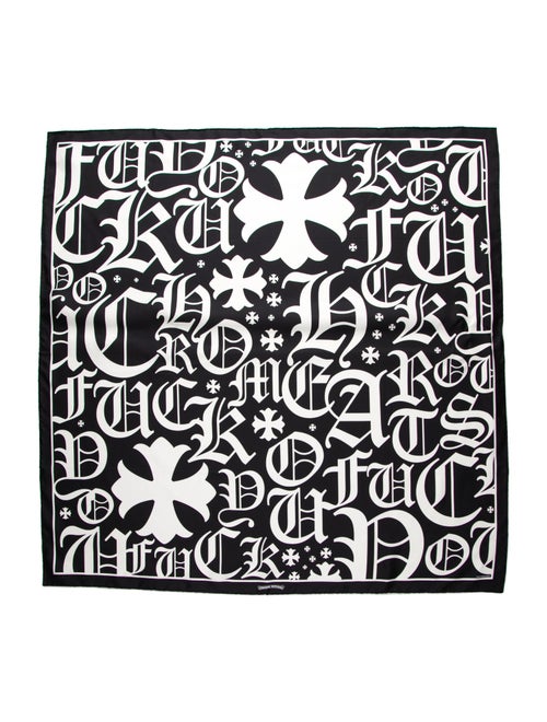 Chrome Hearts Logo Silk Scarf