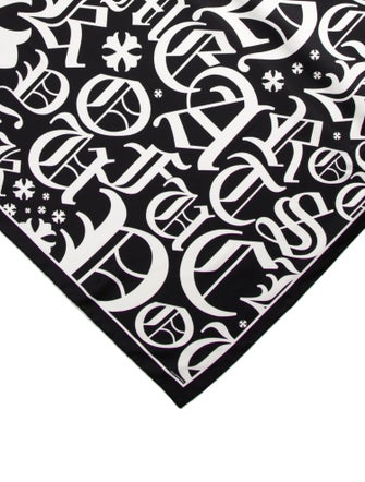 Chrome Hearts Logo Silk Scarf