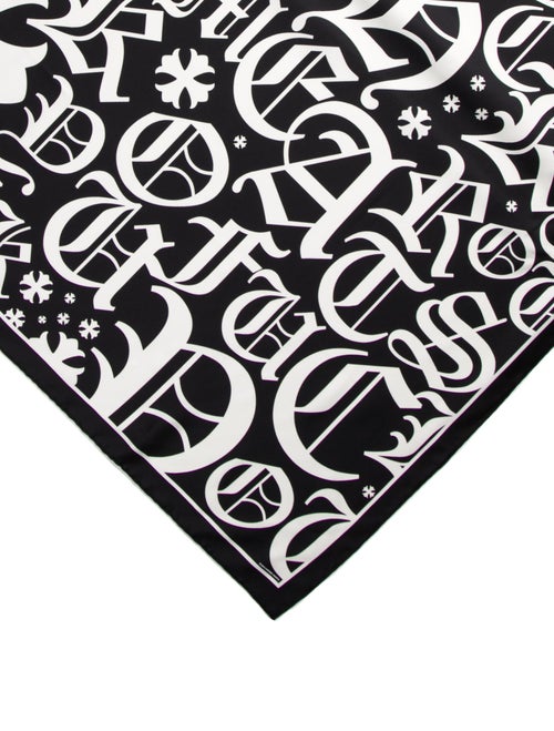 Chrome Hearts Logo Silk Scarf