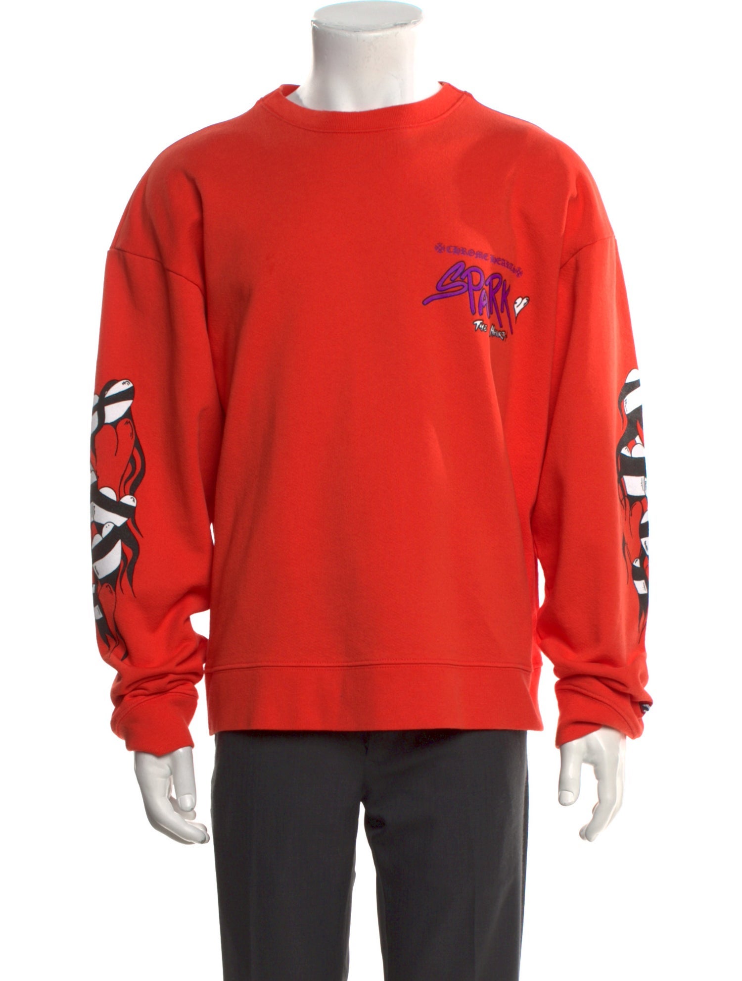 Chrome Hearts Graphic Print Crew Neck Pullover