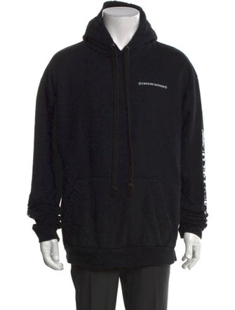 Chrome Hearts Cemetery Cross Spine Graphic Print Hoodie