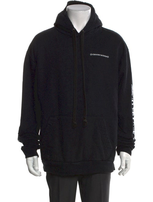 Chrome Hearts Cemetery Cross Spine Graphic Print Hoodie