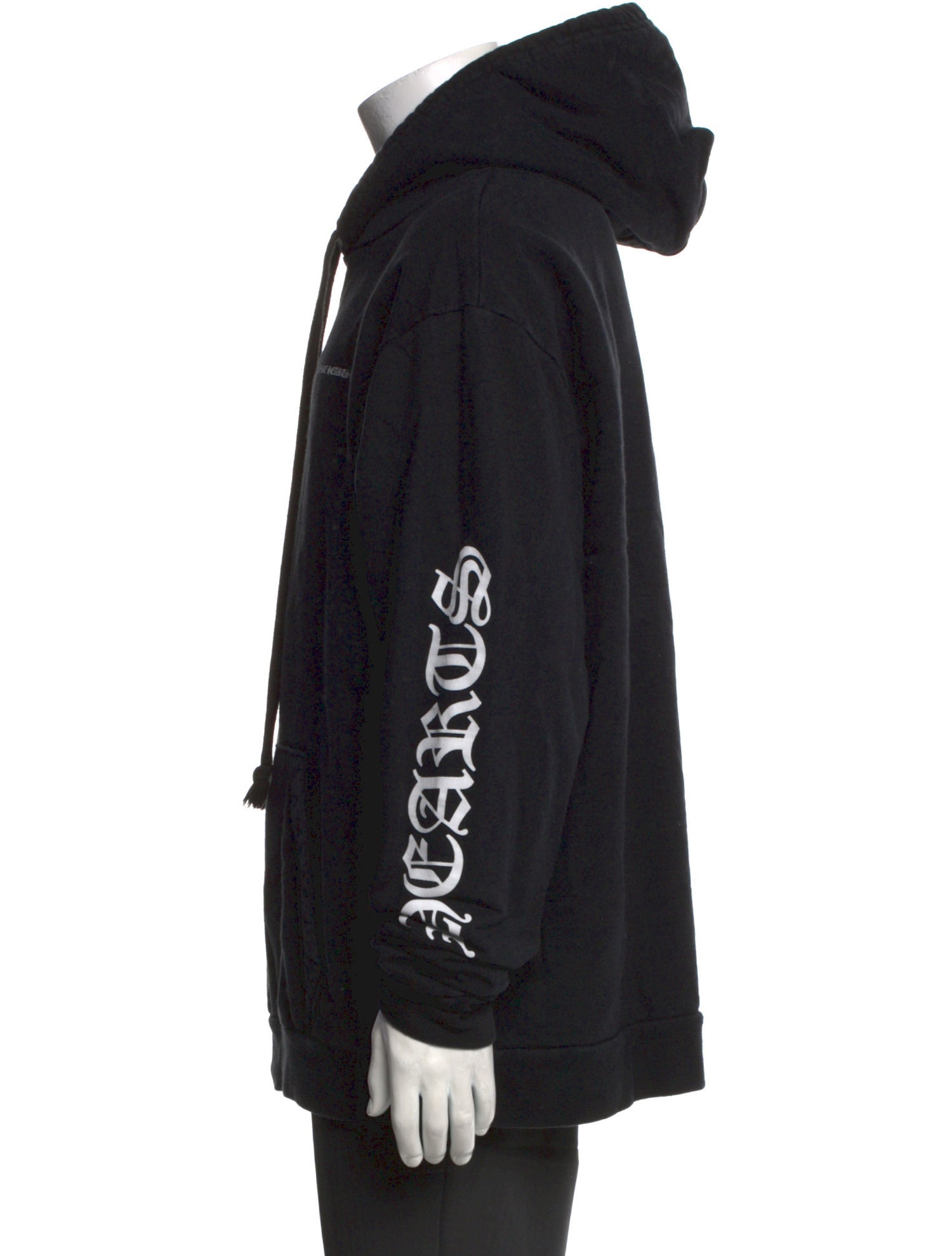 Chrome Hearts Cemetery Cross Spine Graphic Print Hoodie