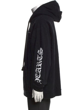 Chrome Hearts Cemetery Cross Spine Graphic Print Hoodie