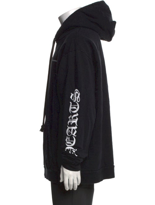 Chrome Hearts Cemetery Cross Spine Graphic Print Hoodie