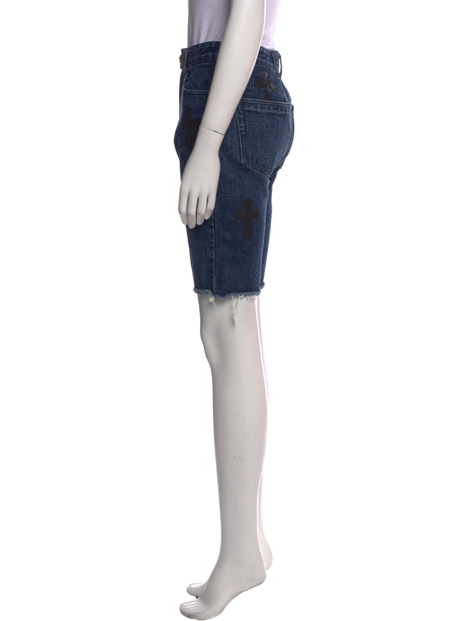Chrome Hearts Cross Patch Knee-Length Shorts