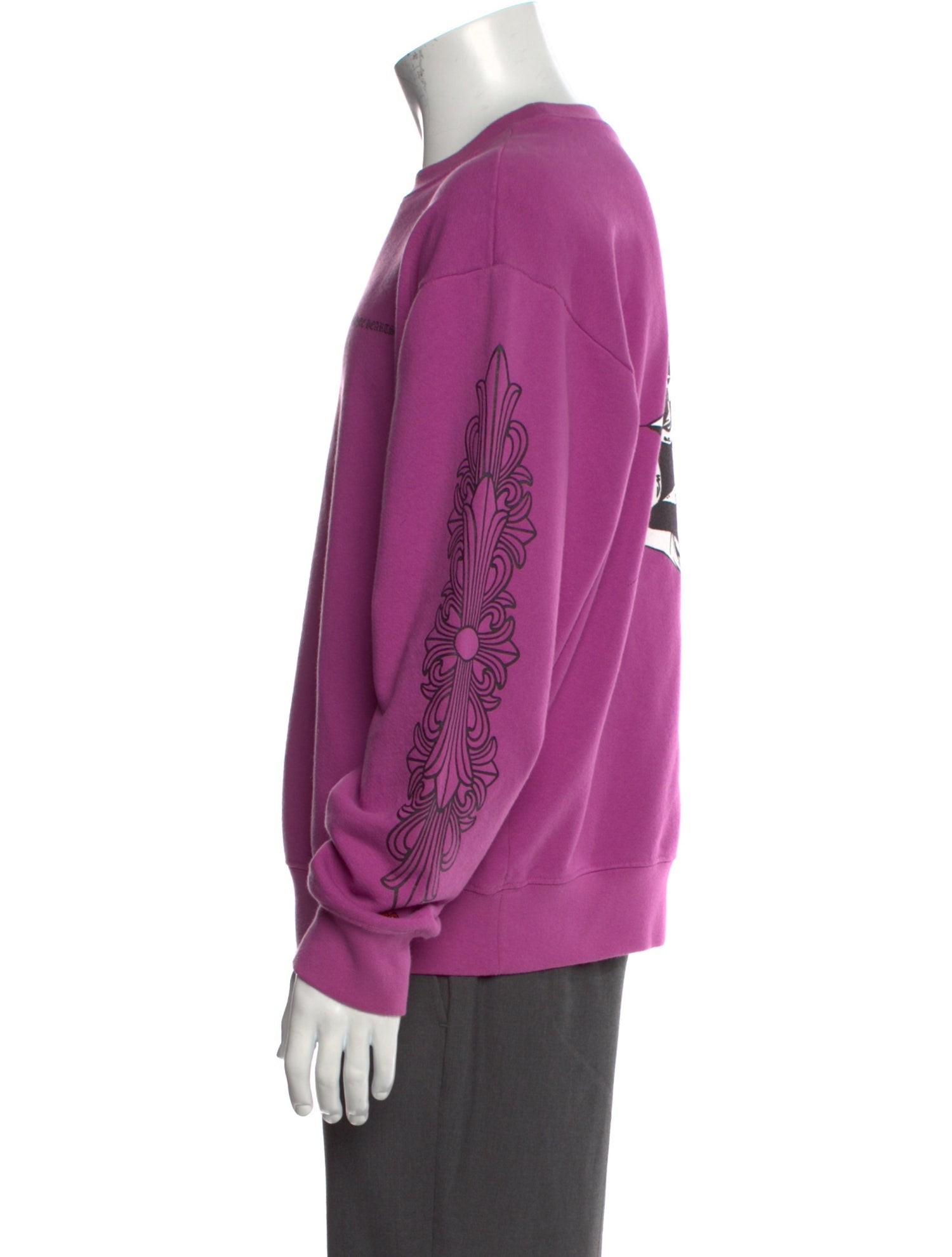 Chrome Hearts Graphic Print Crew Neck Sweatshirt