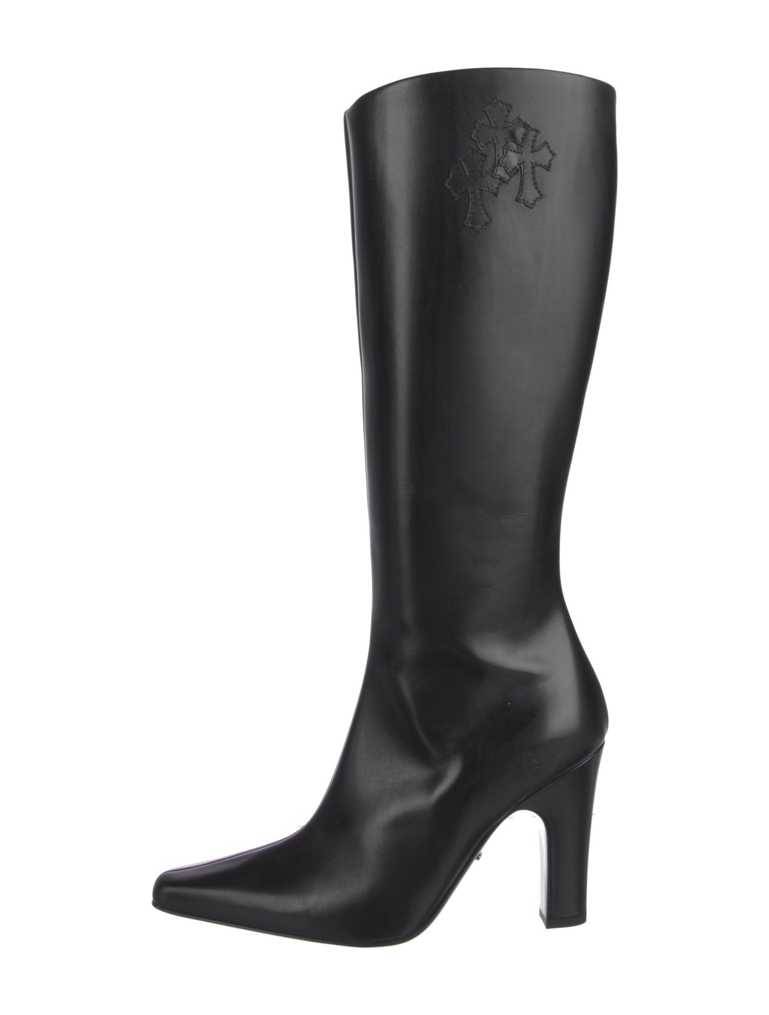 Chrome Hearts Sugar Jones Leather Boots