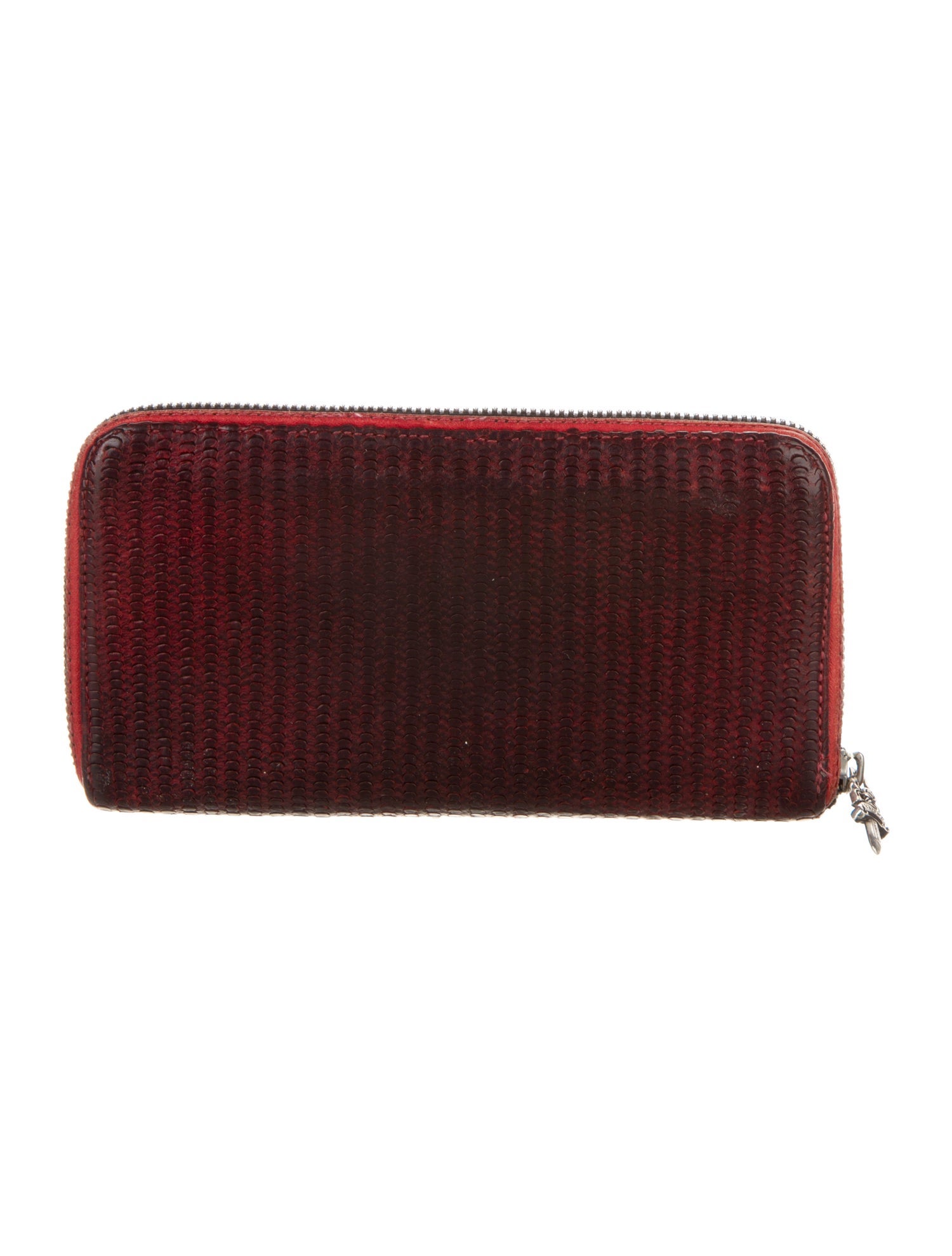 Chrome Hearts Leather Continental Wallet