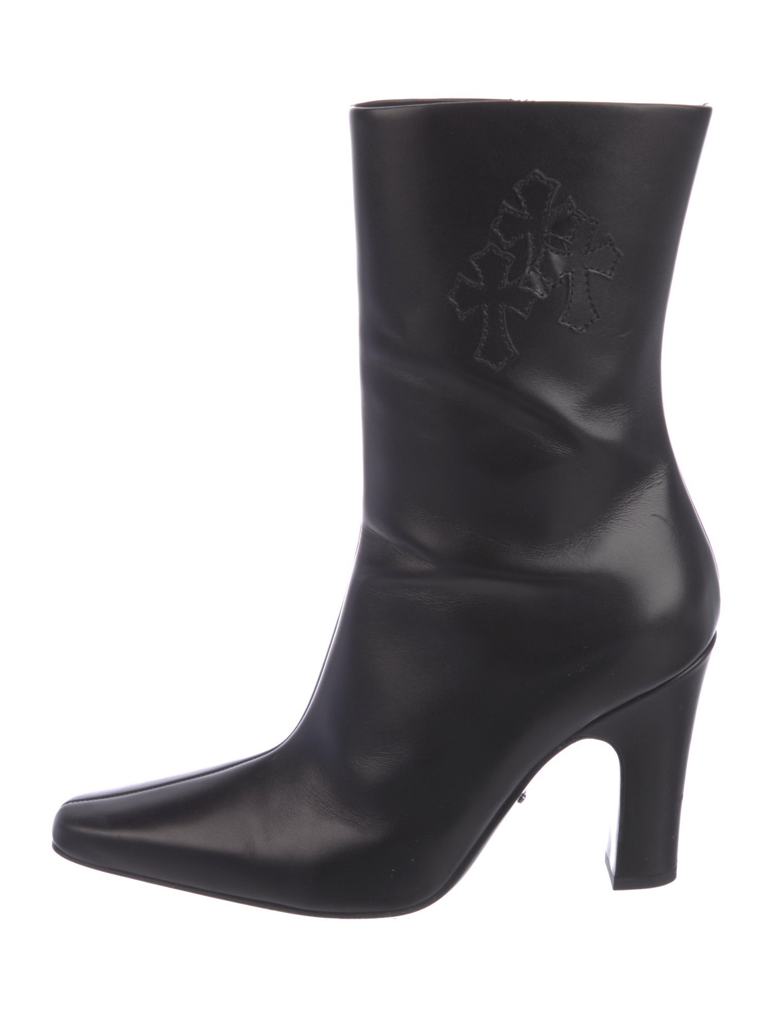 Chrome Hearts Sugar Jones Leather Sock Boots