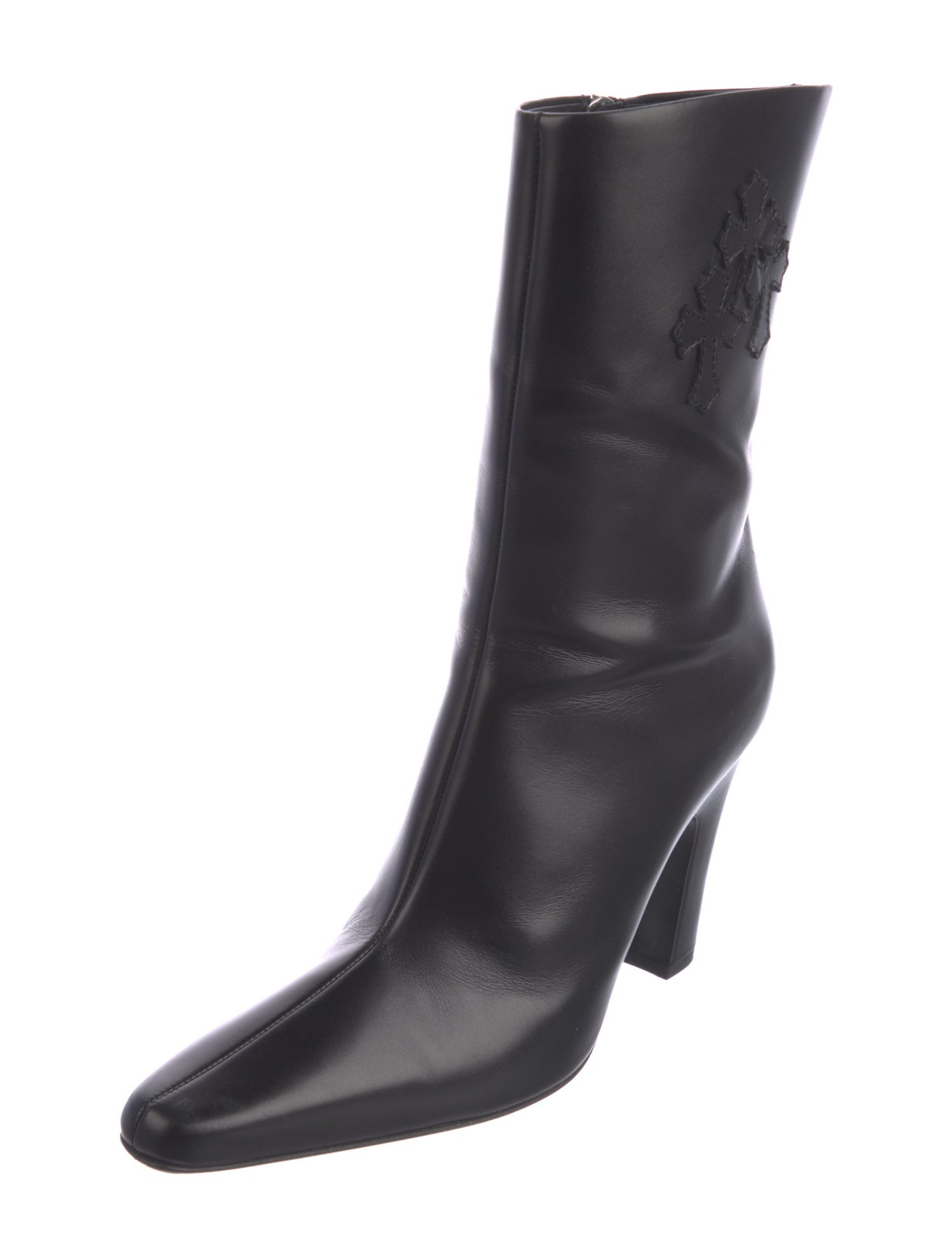 Chrome Hearts Sugar Jones Leather Sock Boots