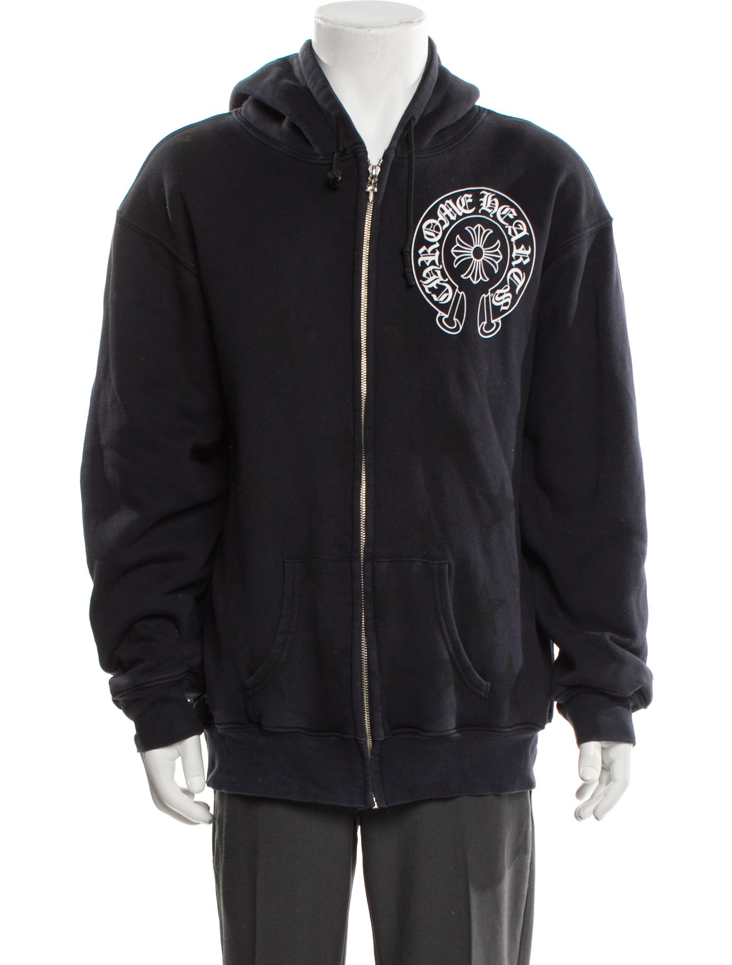 Chrome Hearts Horseshoe Graphic Print Hoodie