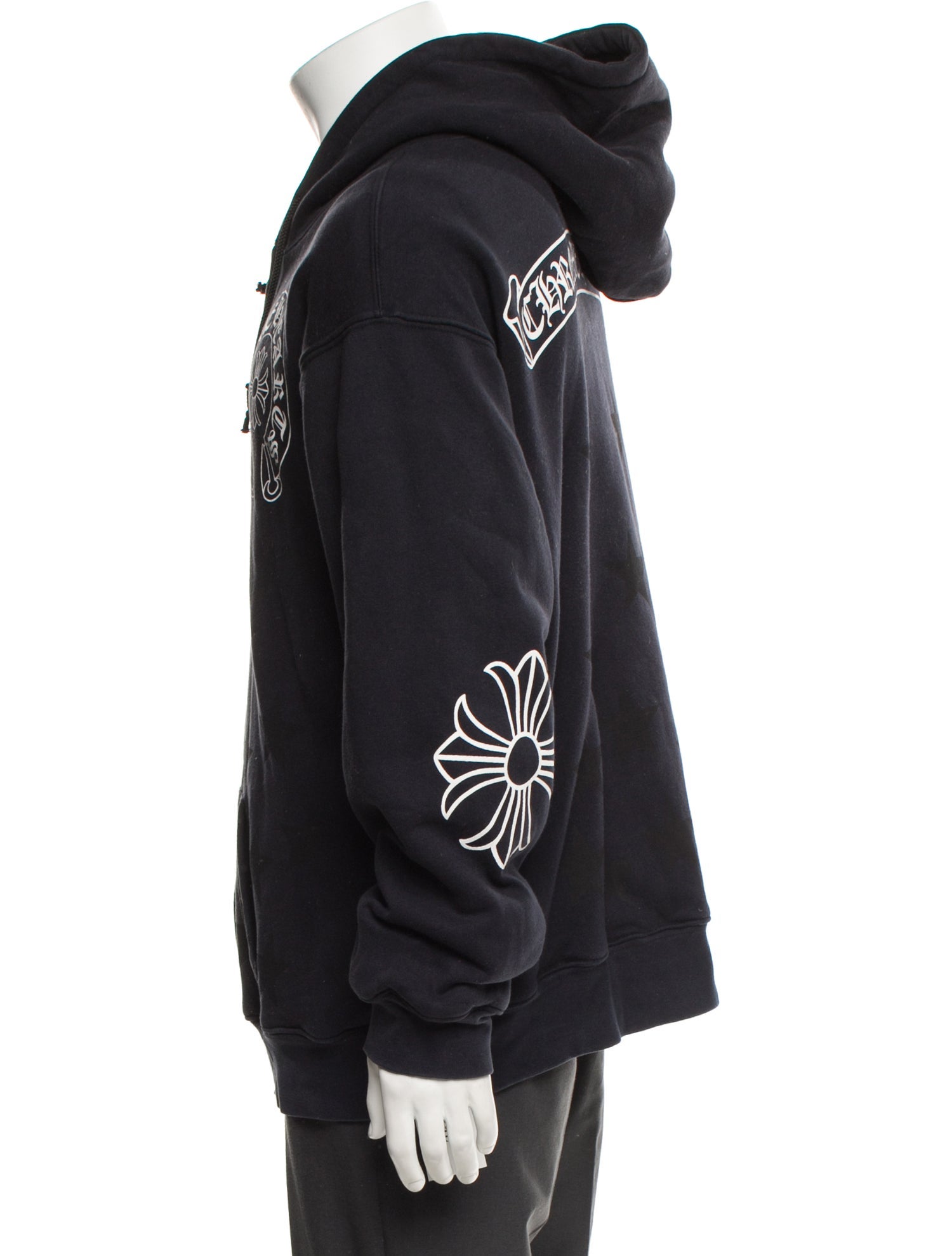 Chrome Hearts Horseshoe Graphic Print Hoodie