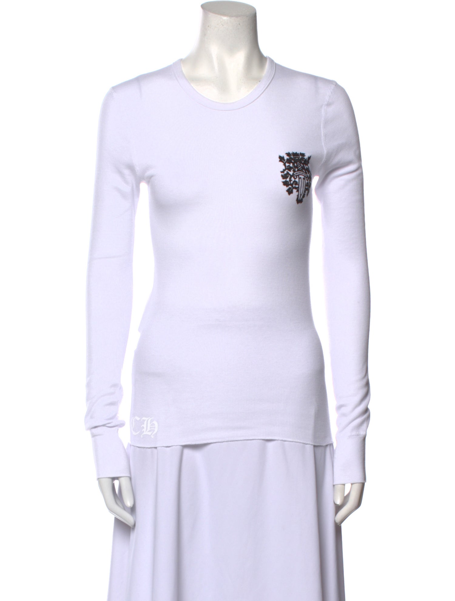 Chrome Hearts Crew Neck Long Sleeve T-Shirt