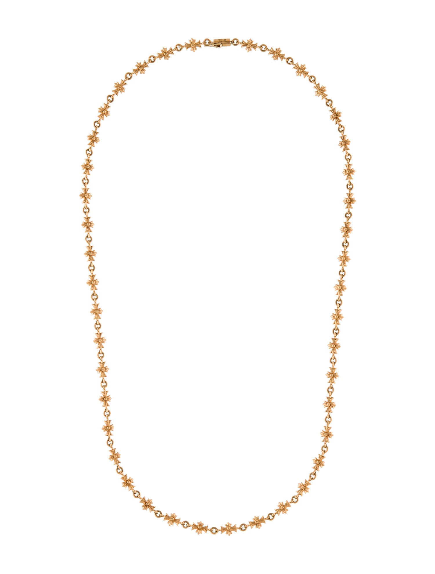 Chrome Hearts 22K Maltese Cross Chain Necklace