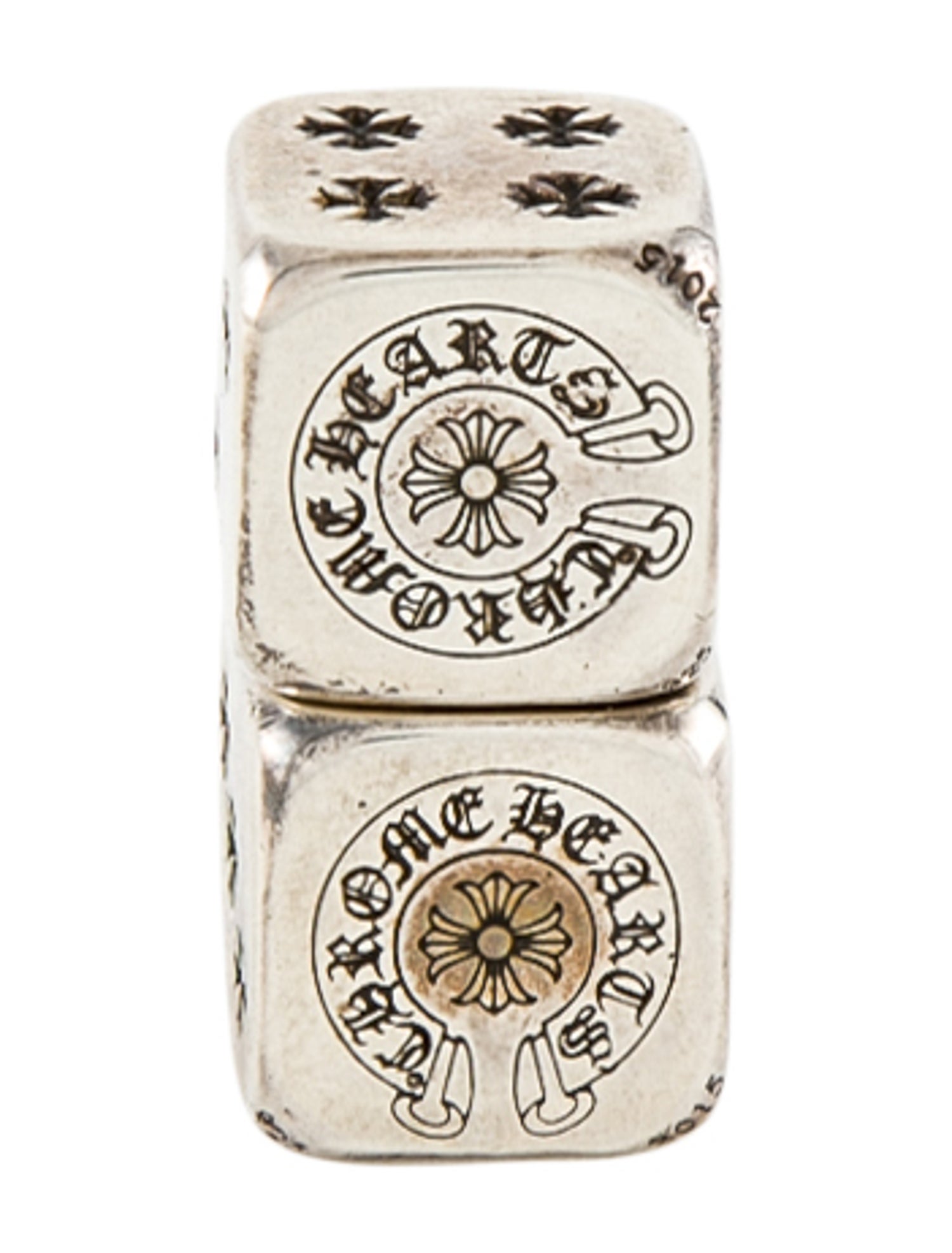 Chrome Hearts Pair Of Sterling Silver Dice