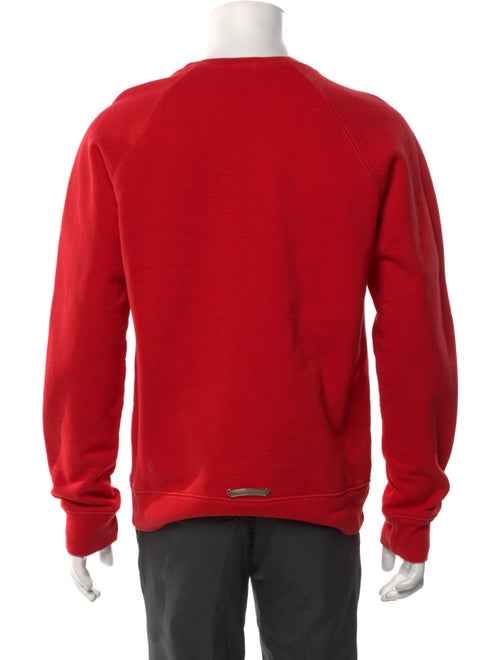 Chrome Hearts Triple Cross Embroidered Graphic Print Sweatshirt