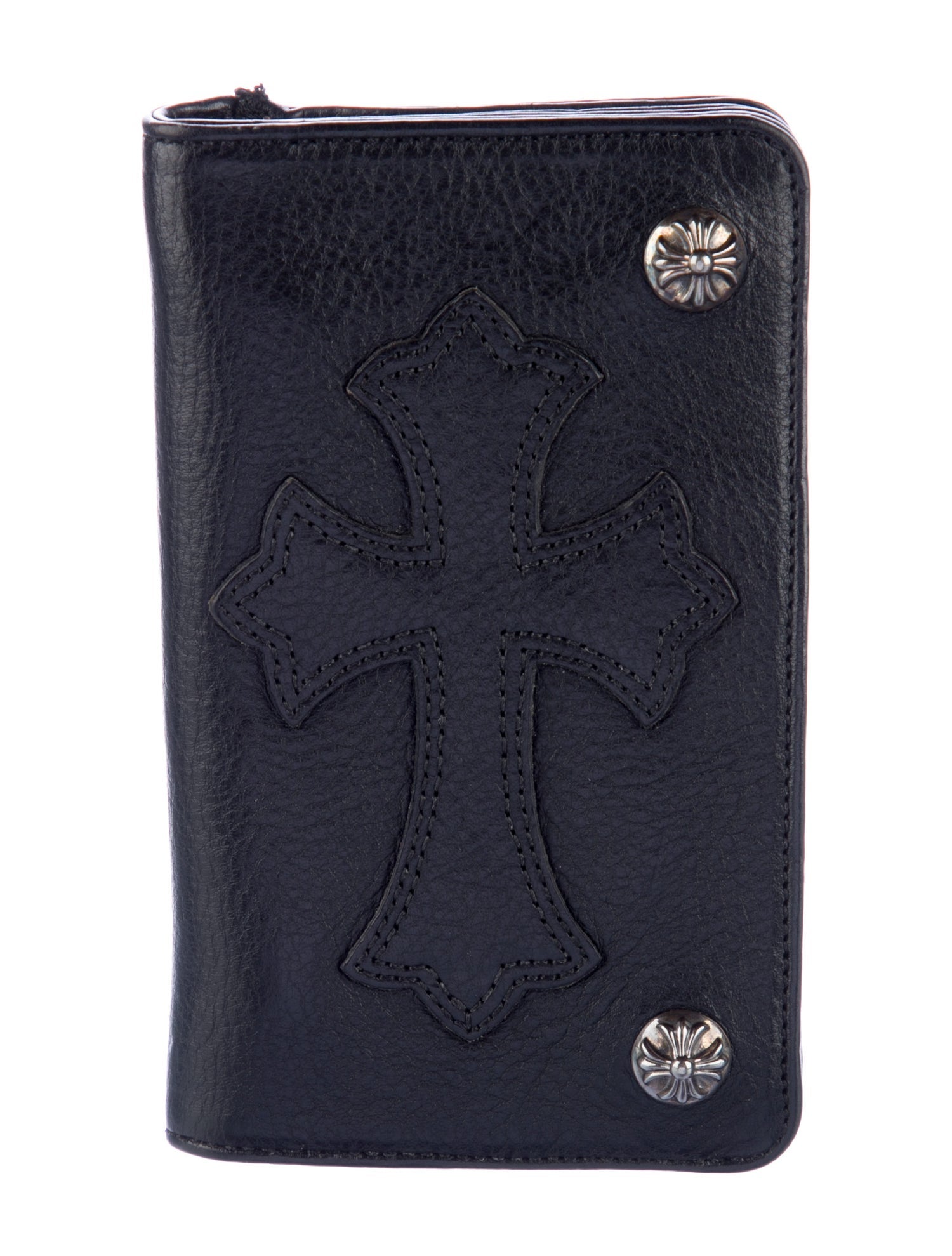 Chrome Hearts Cross Bifold Leather Wallet