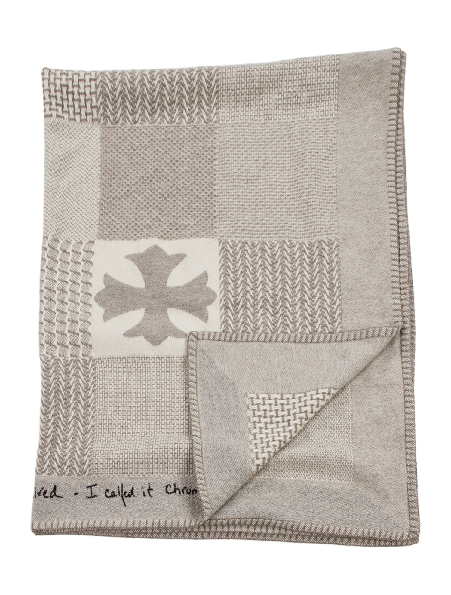 Chrome Hearts Cashmere Woven Throw Blanket