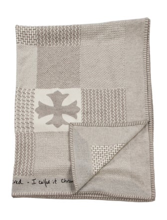 Chrome Hearts Cashmere Woven Throw Blanket
