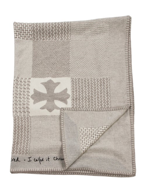 Chrome Hearts Cashmere Woven Throw Blanket