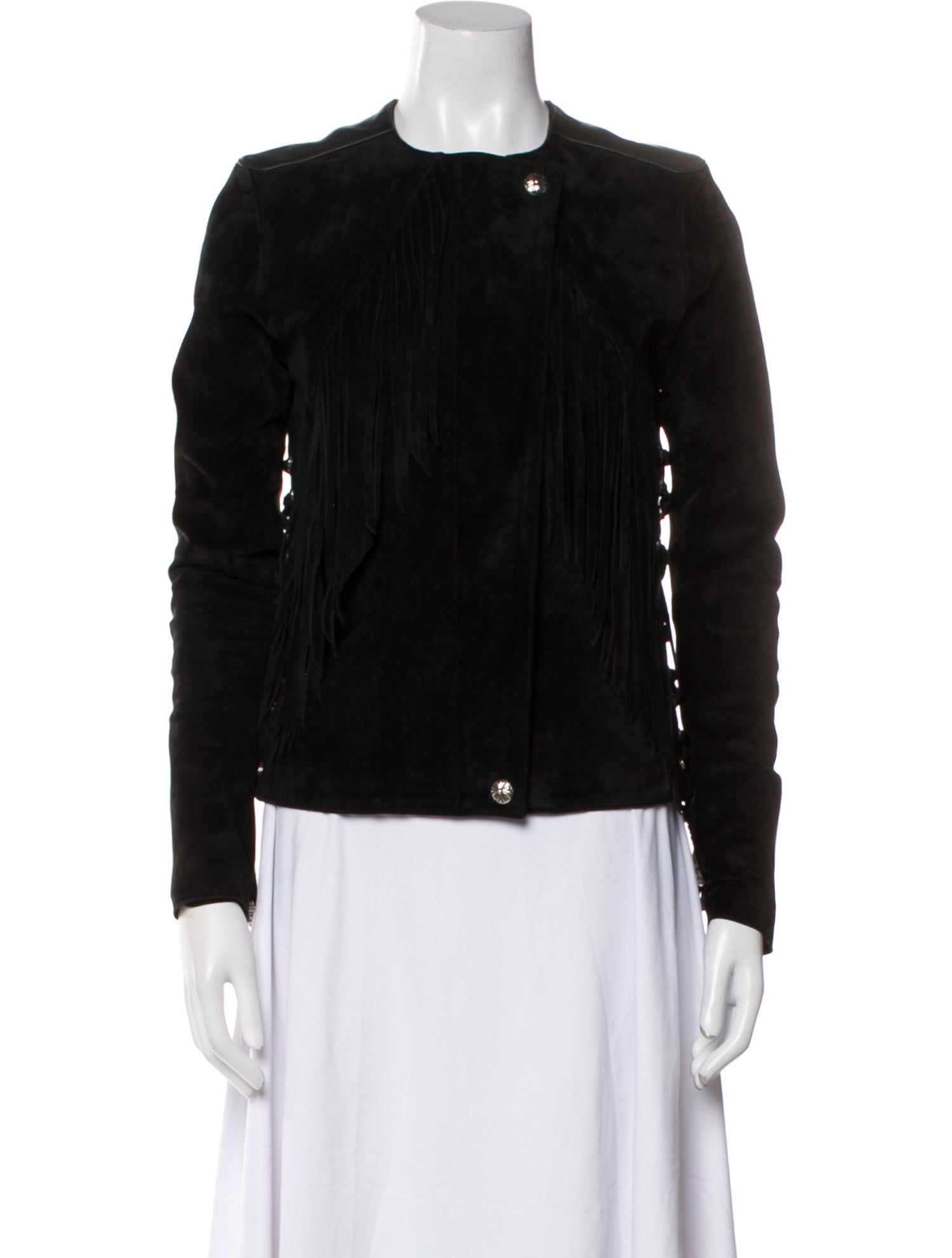 Chrome Hearts Suede Biker Jacket