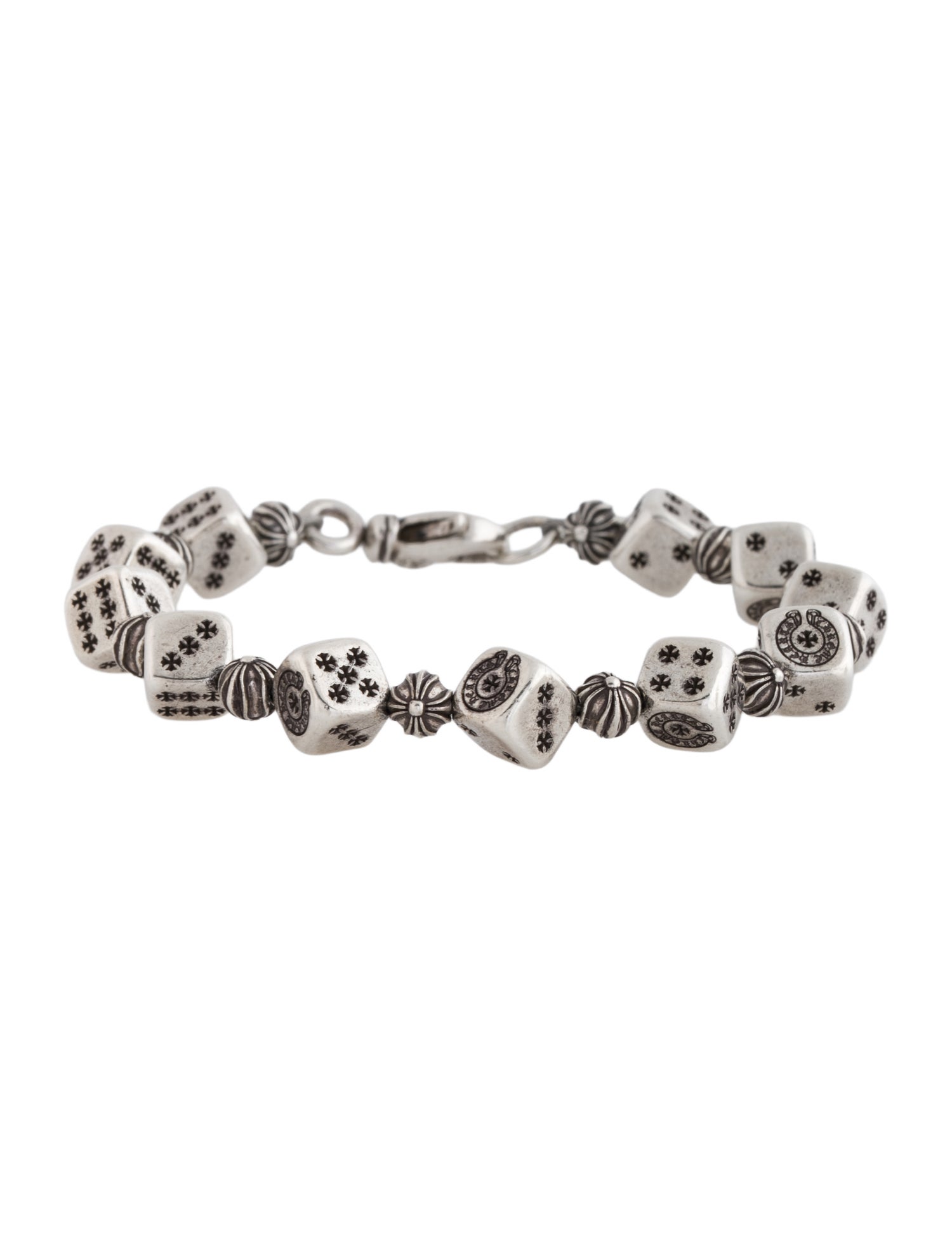 Chrome Hearts Dice & Cross Bracelet
