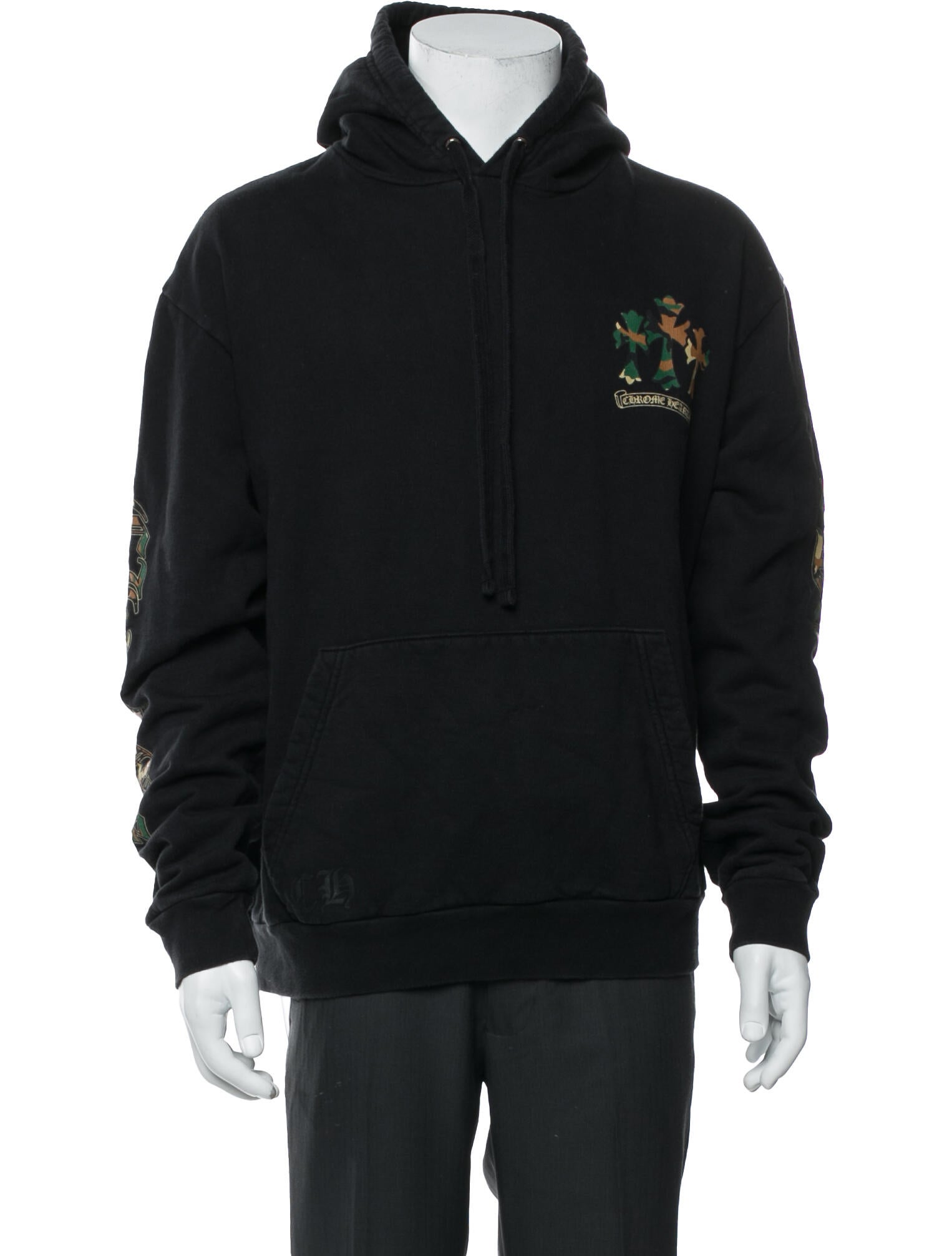 Chrome Hearts Camo Cross Graphic Print Hoodie