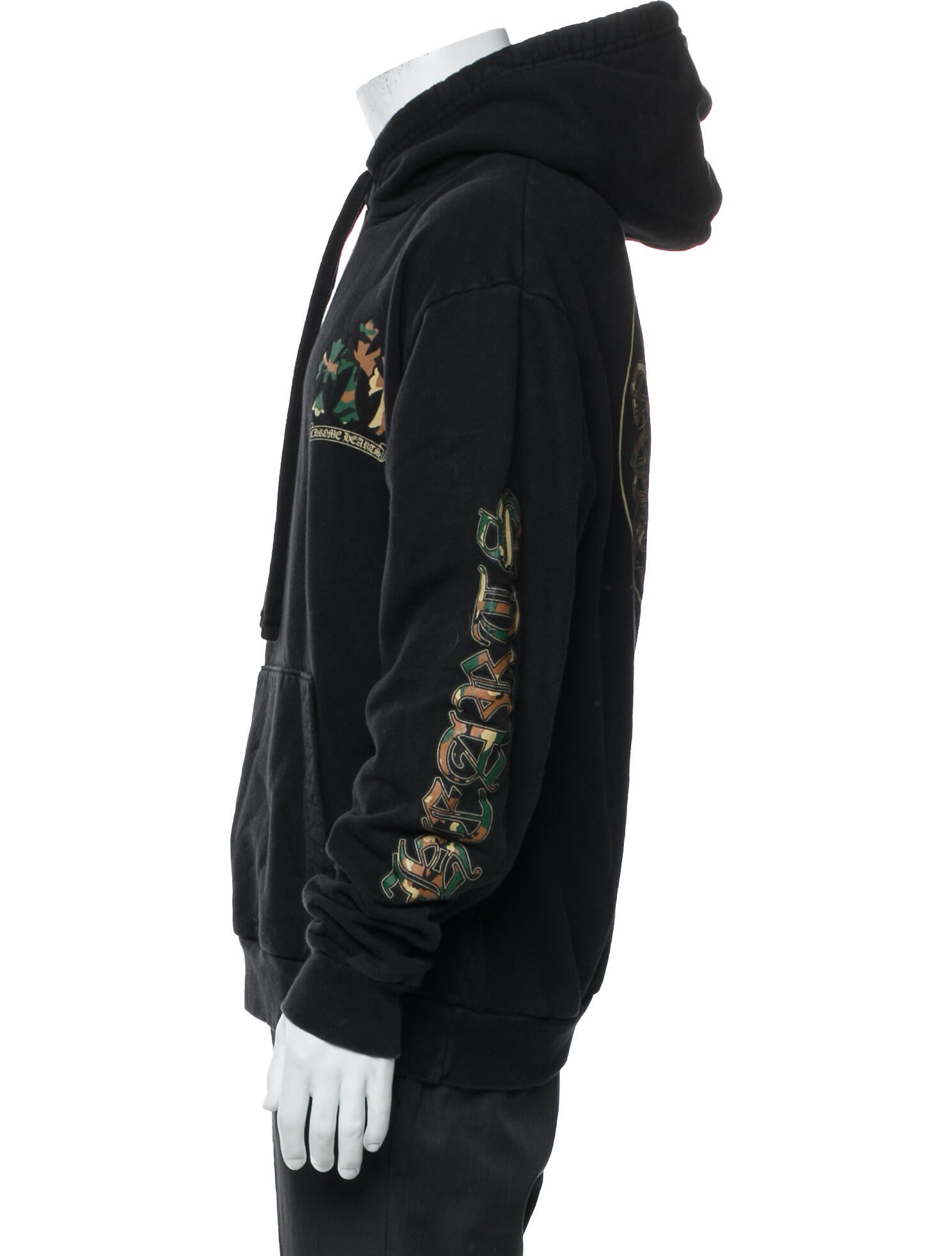 Chrome Hearts Camo Cross Graphic Print Hoodie