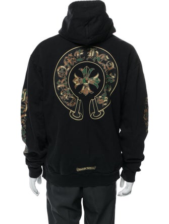 Chrome Hearts Camo Cross Graphic Print Hoodie