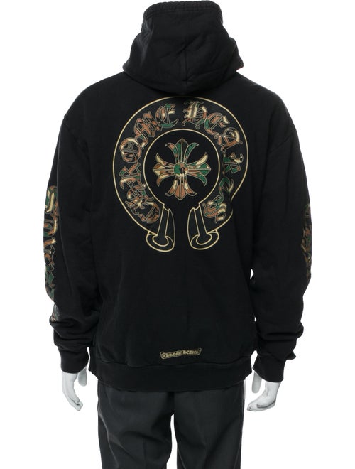 Chrome Hearts Camo Cross Graphic Print Hoodie