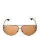 Chrome Hearts Back Door Aviator Sunglasses