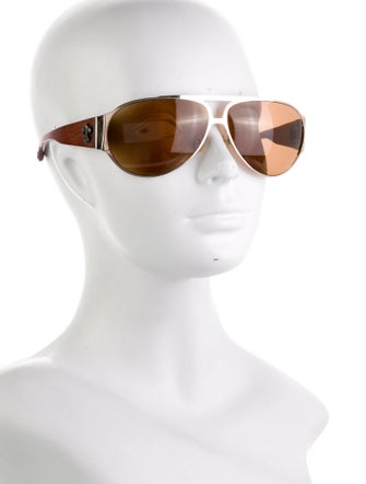 Chrome Hearts Back Door Aviator Sunglasses