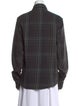 Chrome Hearts Plaid Print Long Sleeve Button-Up Top