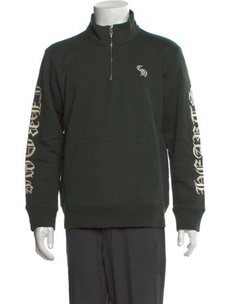 Chrome Hearts Graphic Print Mock Neck Pullover