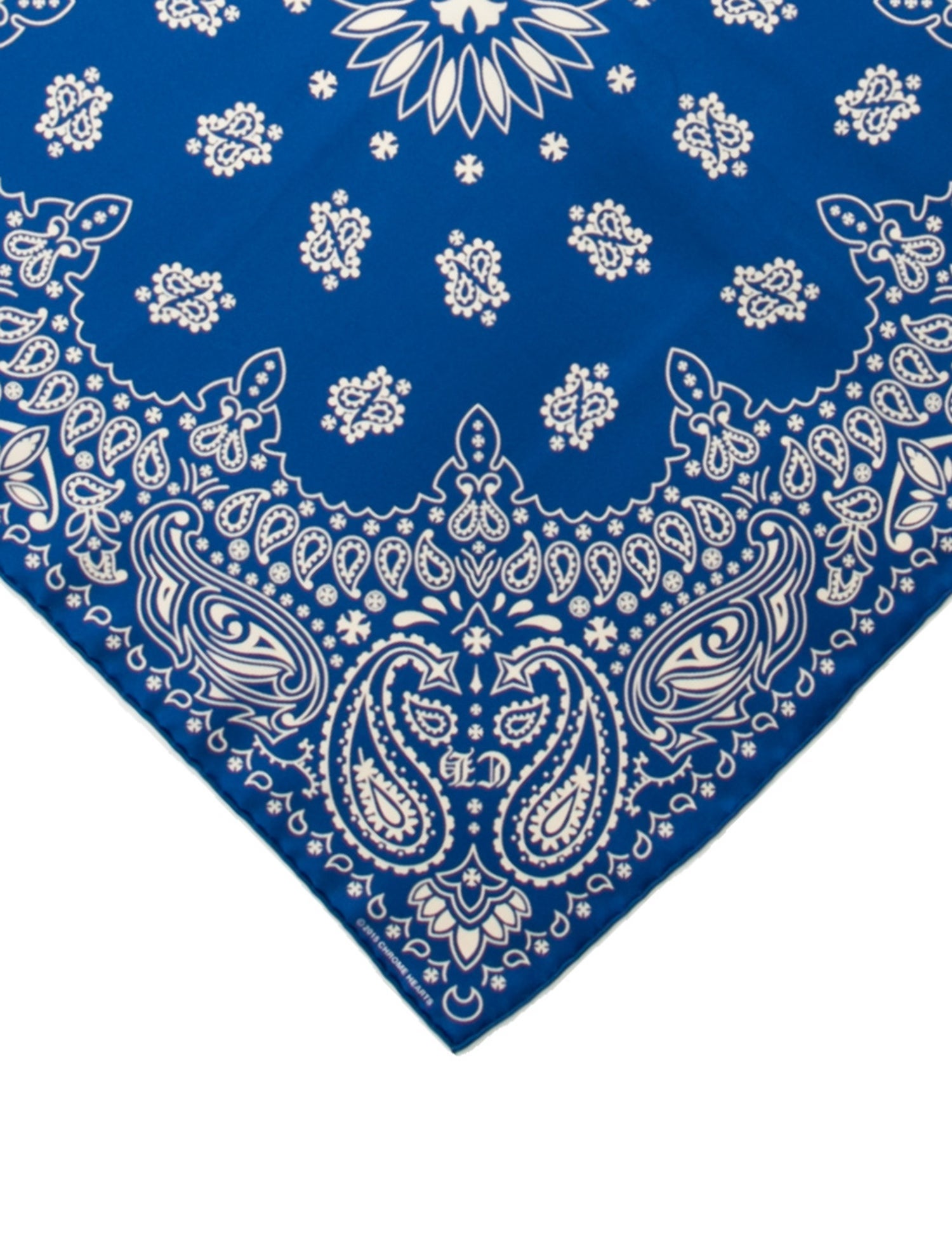 Chrome Hearts Silk Paisley Print Scarf