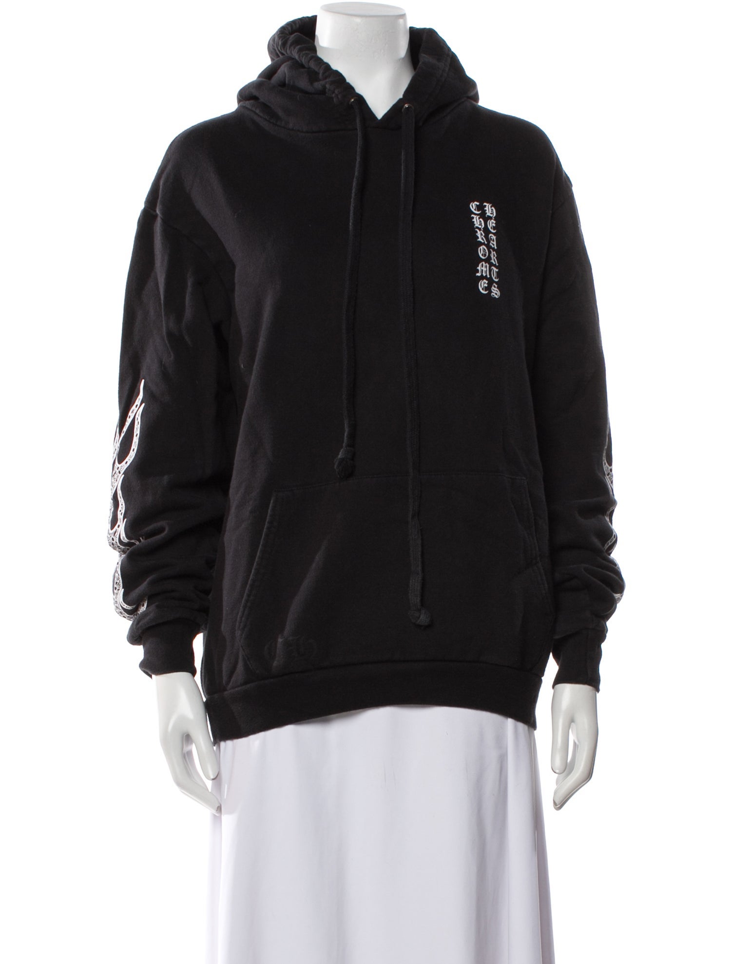 Chrome Hearts Flame Plus Logo Crew Neck Sweatshirt