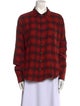 Chrome Hearts Plaid Plaid Print Button-Up Top